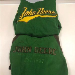 2 John Deere hoodies size 14-16 both